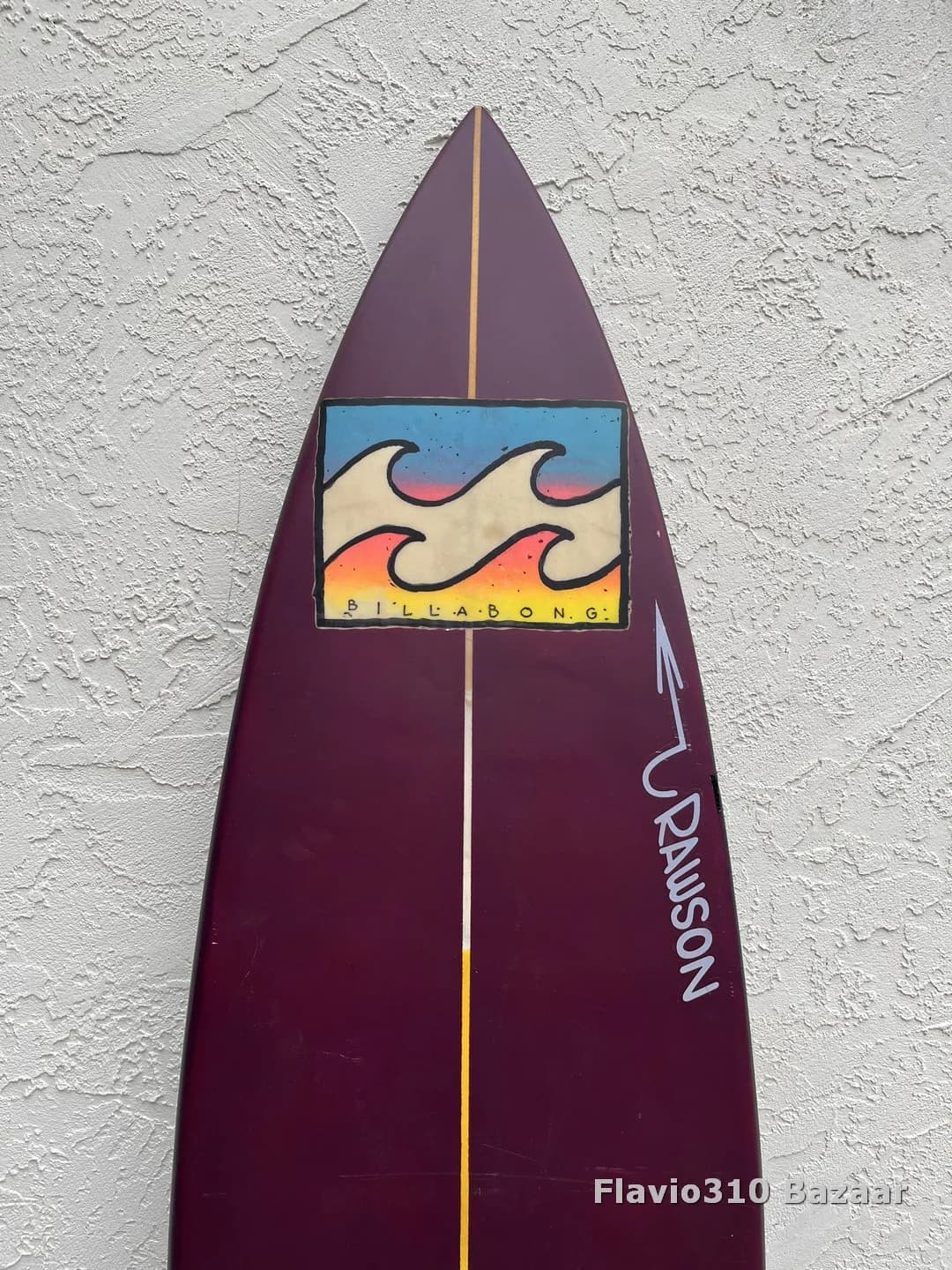 1990s YBAN Billabong Pipeline Step Up 6'9 Painted Over READ (4 of 12)