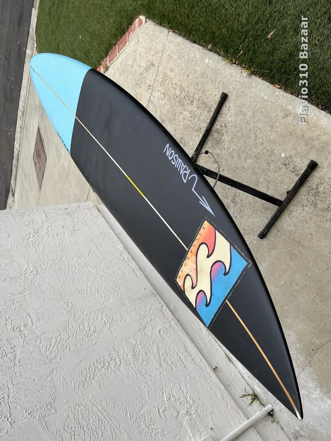 1990s YBAN Billabong Pipeline Step Up 6'9 Painted Over READ (12 of 12)