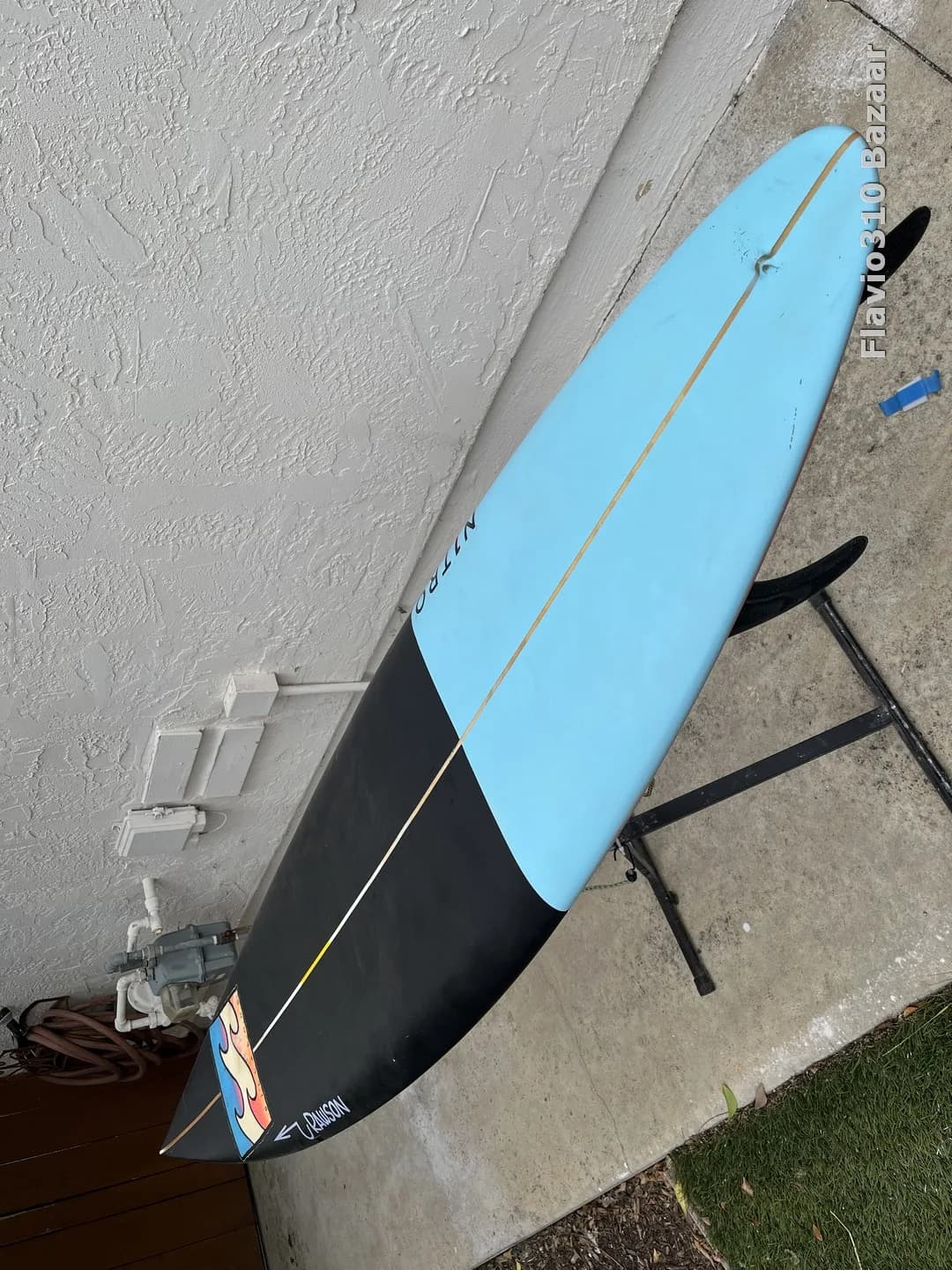 1990s YBAN Billabong Pipeline Step Up 6'9 Painted Over READ (5 of 12)