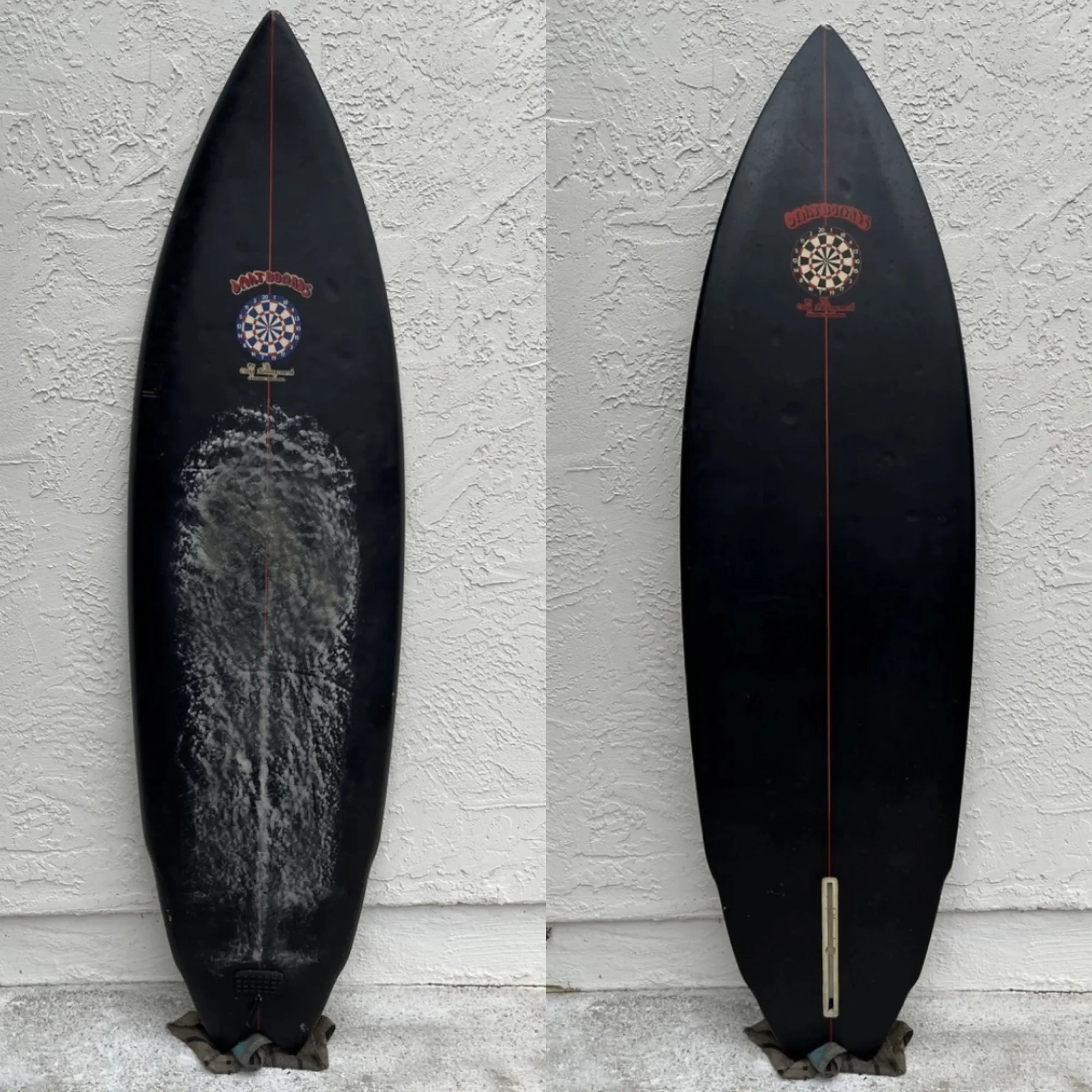 70s DART BOARDS Craig Hollingsworth 5'10 Single Fin Painted - Image 1